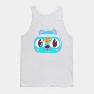 Cat in an aquarium Tank Top